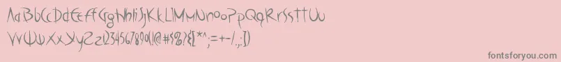 fuente PoseidonAoe – Fuentes Grises Sobre Fondo Rosa