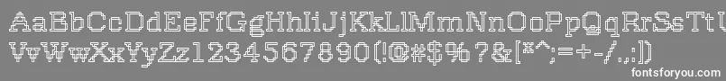 Rough13Bold Font – White Fonts on Gray Background