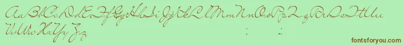 SoLonely Font – Brown Fonts on Green Background