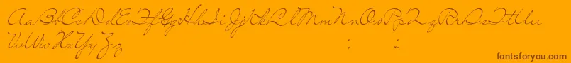 SoLonely Font – Brown Fonts on Orange Background