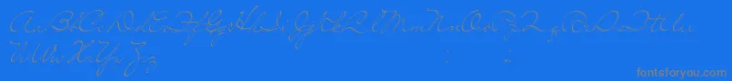 SoLonely-Schriftart – Graue Schriften auf blauem Hintergrund