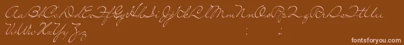 SoLonely Font – Pink Fonts on Brown Background
