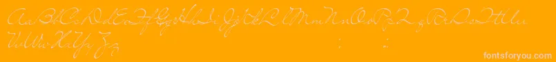 SoLonely Font – Pink Fonts on Orange Background