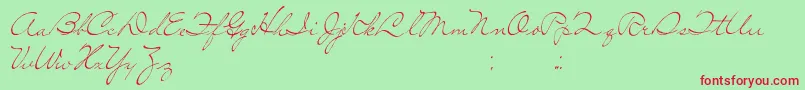 SoLonely Font – Red Fonts on Green Background