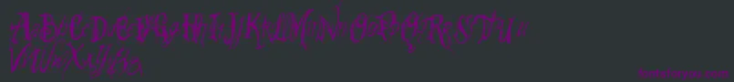 Vtks Summerland Font – Purple Fonts on Black Background