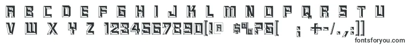 Шрифт Reliefcaps – очерченные шрифты