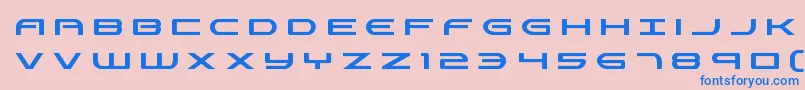 フォントAntietamtitle – ピンクの背景に青い文字