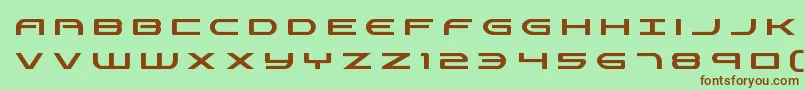 Шрифт Antietamtitle – коричневые шрифты на зелёном фоне