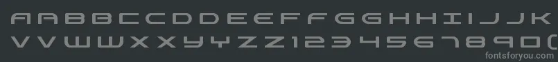 フォントAntietamtitle – 黒い背景に灰色の文字