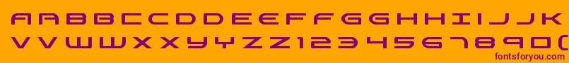 Antietamtitle Font – Purple Fonts on Orange Background