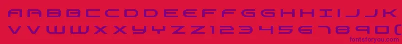 Antietamtitle-Schriftart – Violette Schriften auf rotem Hintergrund