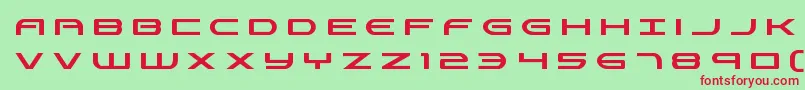 Antietamtitle-fontti – punaiset fontit vihreällä taustalla