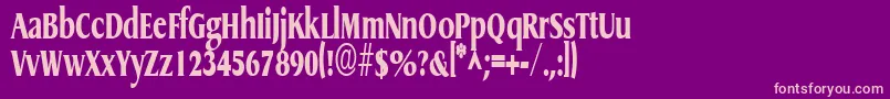 GriffoncondensedxtraboldRegular Font – Pink Fonts on Purple Background