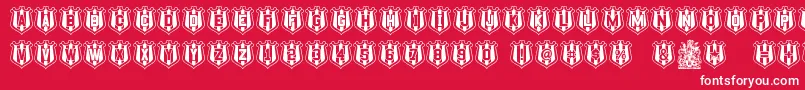 NufcSheild Font – White Fonts on Red Background