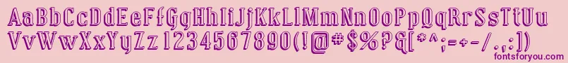 Coving13 Font – Purple Fonts on Pink Background