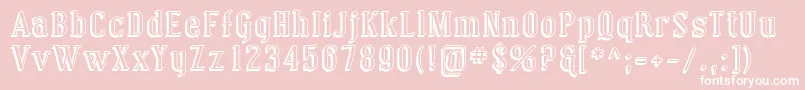 Coving13 Font – White Fonts on Pink Background