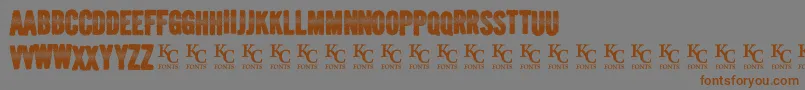 VerbalDiarrhea Font – Brown Fonts on Gray Background