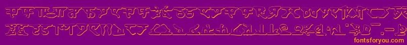 Homews Font – Orange Fonts on Purple Background