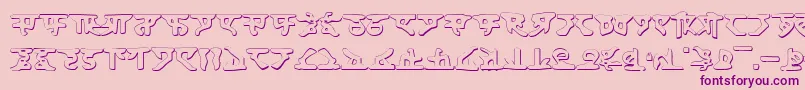 Homews Font – Purple Fonts on Pink Background