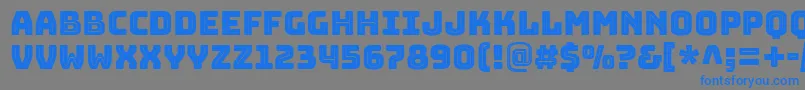 BungeeinlineRegular Font – Blue Fonts on Gray Background