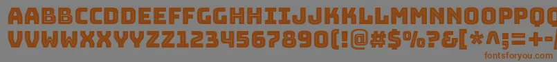 BungeeinlineRegular Font – Brown Fonts on Gray Background