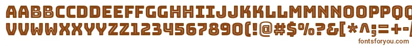 BungeeinlineRegular Font – Brown Fonts on White Background