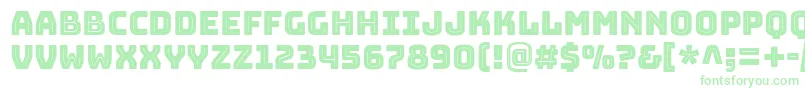 BungeeinlineRegular-Schriftart – Grüne Schriften