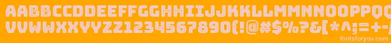 BungeeinlineRegular Font – Pink Fonts on Orange Background