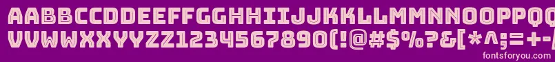 BungeeinlineRegular Font – Pink Fonts on Purple Background