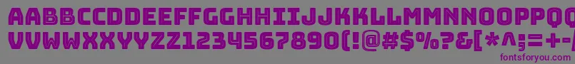 BungeeinlineRegular Font – Purple Fonts on Gray Background