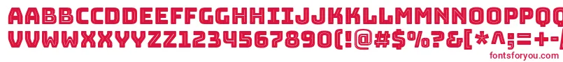 フォントBungeeinlineRegular – 赤い文字