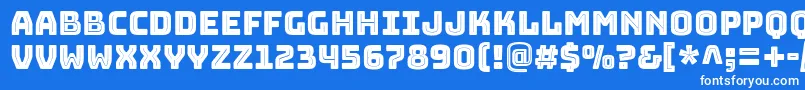 BungeeinlineRegular Font – White Fonts on Blue Background