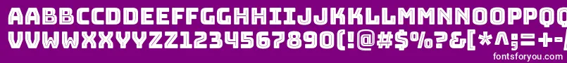 BungeeinlineRegular Font – White Fonts on Purple Background