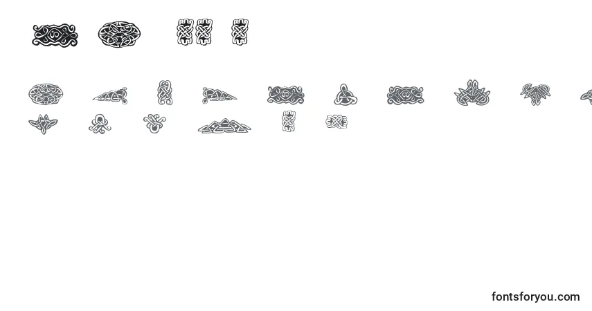 Schriftart FeTattooNo.1 – Alphabet, Zahlen, spezielle Symbole