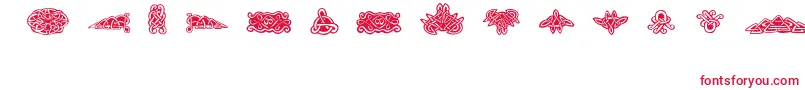 FeTattooNo.1 Font – Red Fonts on White Background