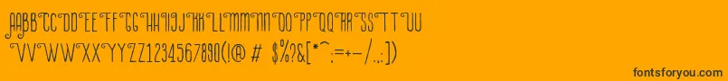 LaPetitenget Font – Black Fonts on Orange Background