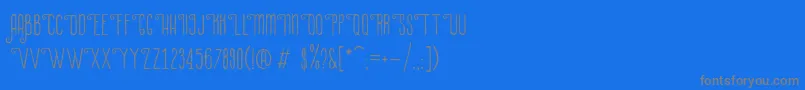 LaPetitenget Font – Gray Fonts on Blue Background