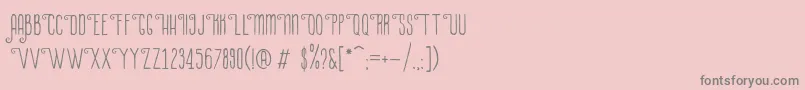 LaPetitenget Font – Gray Fonts on Pink Background