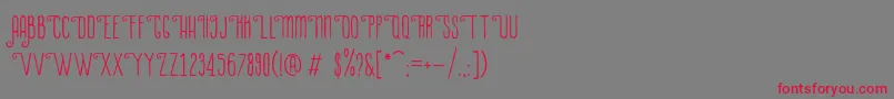 LaPetitenget Font – Red Fonts on Gray Background