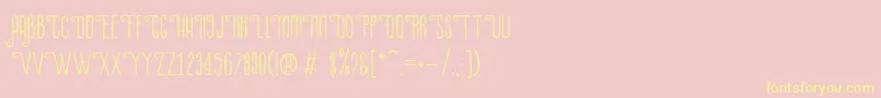 LaPetitenget-Schriftart – Gelbe Schriften auf rosa Hintergrund