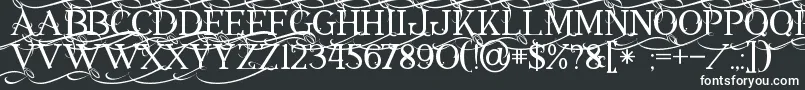 Шрифт Annabel1 – белые шрифты