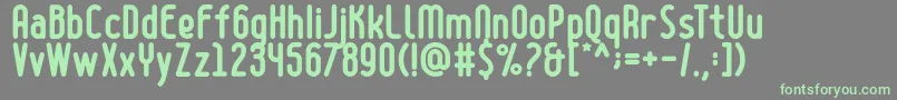 Boldyear-fontti – vihreät fontit harmaalla taustalla