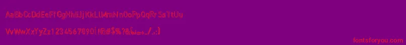 Regimechange Font – Red Fonts on Purple Background