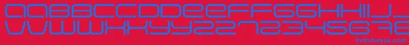 Eva ffy-fontti – siniset fontit punaisella taustalla