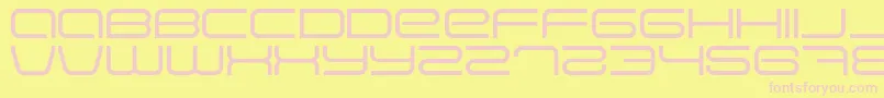 Eva ffy Font – Pink Fonts on Yellow Background