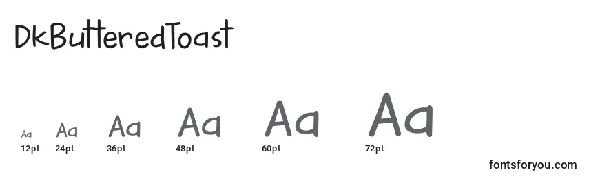 DkButteredToast Font Sizes