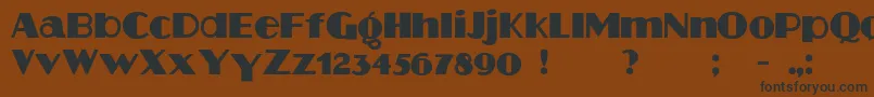 Aafia Font – Black Fonts on Brown Background