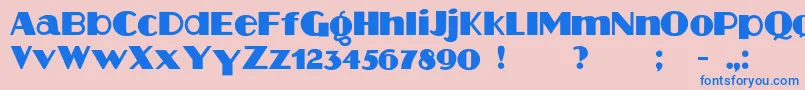 More about Aafia Font Aafia Font – Blue Fonts on Pink Background