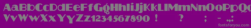 More about Aafia Font Aafia Font – Gray Fonts on Purple Background