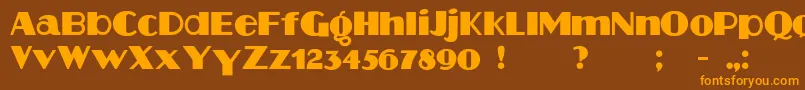 More about Aafia Font Aafia Font – Orange Fonts on Brown Background